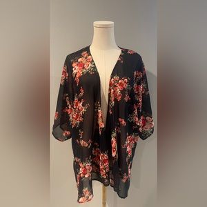 Navy Blue Floral Shirt